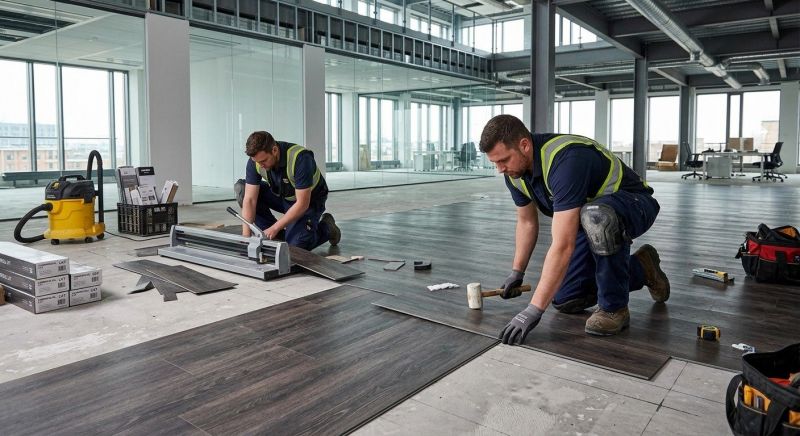 Our team working on Flooring Service projects in Woodbridge, VA